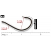 HAK VANFOOK DEVILE SINGLE HOOKS DS-21RED  #8